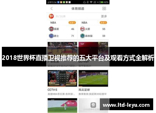 2018世界杯直播卫视推荐的五大平台及观看方式全解析